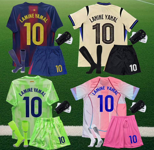 All Football Kids Kit Yamal 10 Inspired Soccer Jersey Set | Kids & Adults Sizes