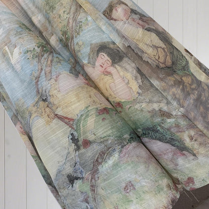 Art Painting Print Long Dresses, Patchwork Beach Dress, Ruffle Cocktail Dress, Elegant Dress for Women, Romantic Party Dress, Evening Outfit
